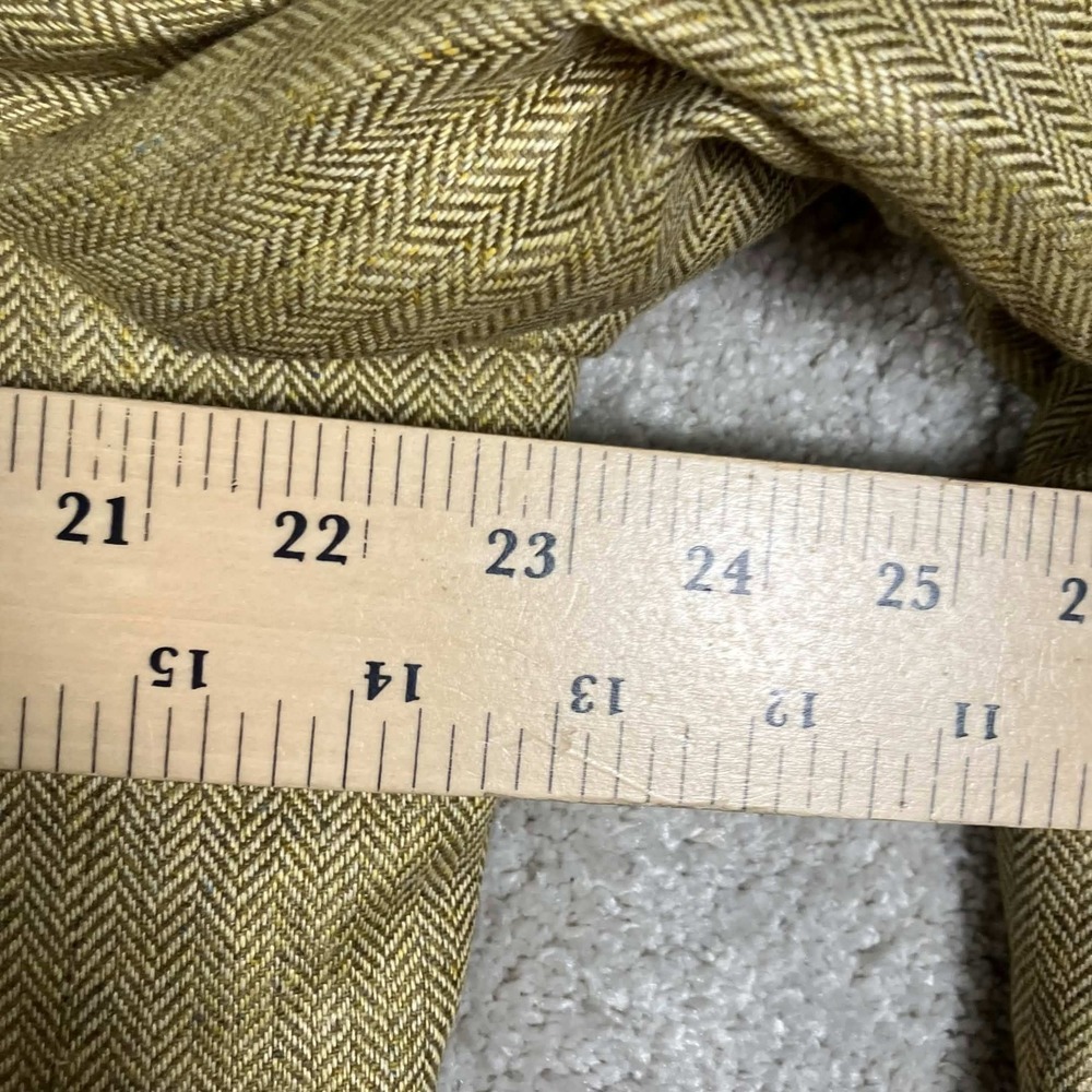 Nautica Mens 46L Silk Blazer Tan Herringbone 3 Button Sport Coat N420 NWT - Picture 10 of 14